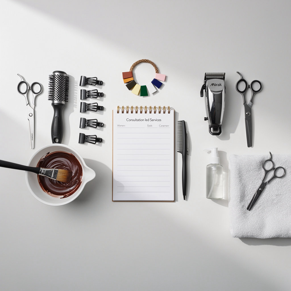 Mirak professional hair salon services in Harrow - styling, color, and treatments